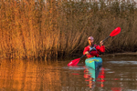 Connor paddling the Regular size Design Kayaks Unplugged