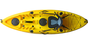 Enigma Kayaks Cruise Angler 1-Person Small Sit On Top Fishing Kayak Yellow