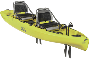 The Hobie Mirage Compass Duo shown in the Seagrass Green colour