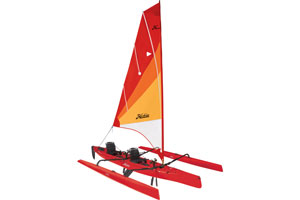 hobie mirage Tandem Island in Hibiscus Red