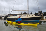 The North Shore Atlantic kayak being paddled in Ashlett Creek near Southampton