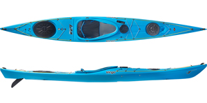 The P&H Virgo Sea Kayak shown in the Tahoe Blue colour