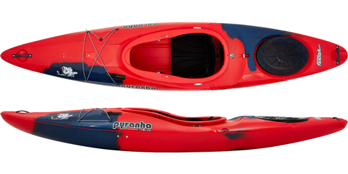 Pyranha Fusion II Full Slice kayak in Rosella Red