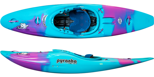 Pyranha Ripper 2 Half Slice kayak in Cotinga Blue