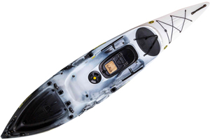 The Viking Kayaks Profish 400 Fishing Kayak shown in the Storm colour