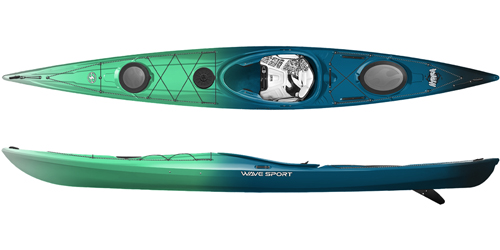 Wave Sport Hydra Touring and Sea Kayak in Midnight Mist