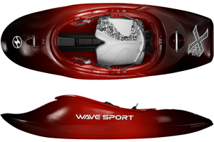 Project X freestyle kayak in Cherry Bomb