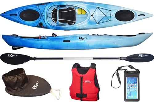 Riot Enduro 12 Touring Kayak Package